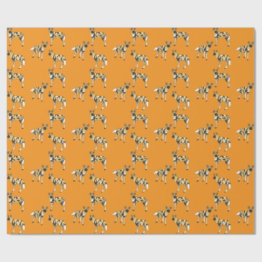 Papier Cadeau African Wild Dogs (Plat)