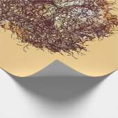 Papier Cadeau Afrique Abstraite Lion (Coin)
