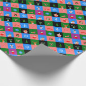 Papier Cadeau afrique santa claus colorblock (Coin)