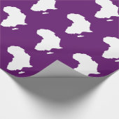 Papier Cadeau Afrique violette Audacieuse (Coin)