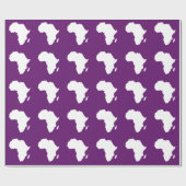 Papier Cadeau Afrique violette Audacieuse (Plat)