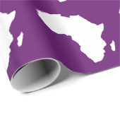 Papier Cadeau Afrique violette Audacieuse (Coin rond)