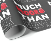 Papier Cadeau Afro-américain mauresque bien plus que noir (Coin rond)