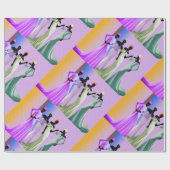 Papier Cadeau Afro-américain tendance (Plat)