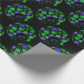 Papier Cadeau Afro Diva Vert & Bleu (Coin)