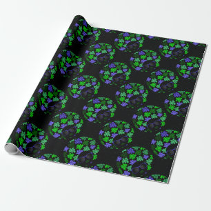 Papier Cadeau Afro Diva Vert & Bleu