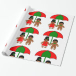 Papier Cadeau Afro Gingerbread homme Christmas Gift emballage pa<br><div class="desc">Enveloppe Cadeau Afro pour la culture. J'ai créé ce design pour que nos propres enfants afro-américains se sentent spéciaux ce Noël. Un homme en pain d'épices, une femme, un garçon ou une fille aux cheveux afro est la chose la plus mignonne de Noël ! Parents, ne laissez pas passer Noël...</div>