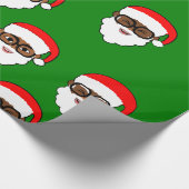 Papier Cadeau Afro Père Noël Noël Black Père Noël Melanin (Coin)