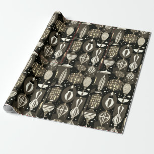 Papier Cadeau Afrocentric Christmas sans couture - 30pouces x 6p