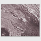 Papier Cadeau Agate de mauve cristallisée | Marbre rose Rose pou (Plat)