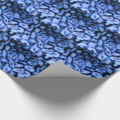 Papier Cadeau Agate de quartz bleu, motif de Geodes bleues (Coin)