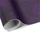 Papier Cadeau Agate Faux Paillette Violet et Or (Coin rond)