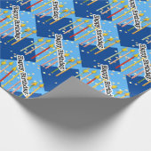 Papier Cadeau Âge de la fête d'anniversaire des garçons (Coin)