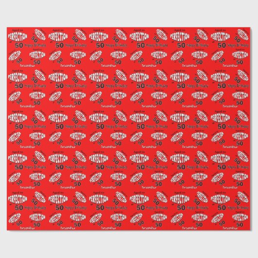 Papier Cadeau Aged to Perfection at 00 | 00th Birthday (Plat)