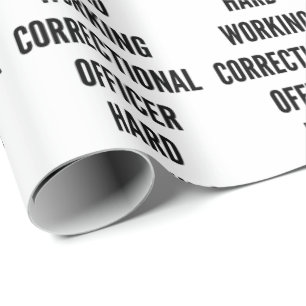 Papier Cadeau Agent correctionnel de travail acharné