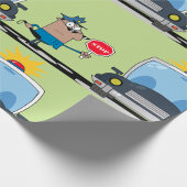 Papier Cadeau Agent de police du dessin