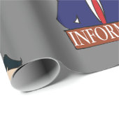 Papier Cadeau Agent d'information (Coin rond)