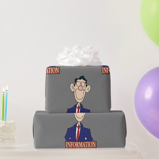Papier Cadeau Agent d'information Commis professionnel