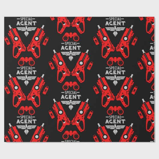 Papier Cadeau Agent spécial (Plat)
