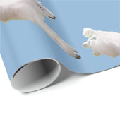 Papier Cadeau Agneau de Pâques (Coin rond)