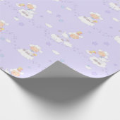 Papier Cadeau Agneau doux sur le nuage (Coin)