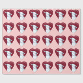 Papier Cadeau Agneaux d'amour (Plat)