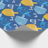 Papier Cadeau Agréable Dreidel Hanoukka (Coin)