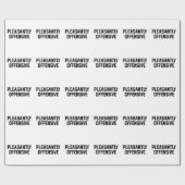 Papier Cadeau Agréablement offensive (Plat)