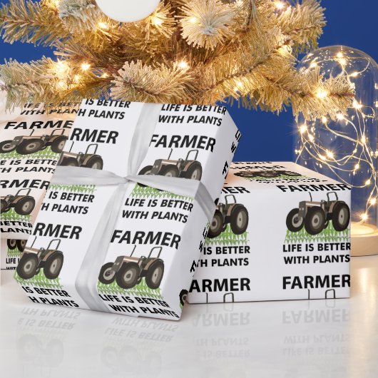 Papier Cadeau Agriculteur agricole (Vacances)