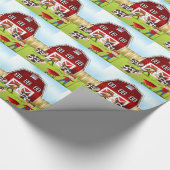 Papier Cadeau Agriculteur et grange (Coin)