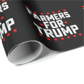 Papier Cadeau Agriculteurs Vintages pour l'élection présidentiel (Coin rond)