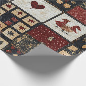 Papier Cadeau Agritourisme primitif Appliqué et géométrique (Coin)