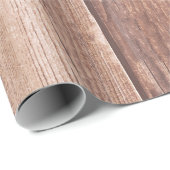 Papier Cadeau Agritourisme rustique Brousse Plaques de bois Déco (Coin rond)