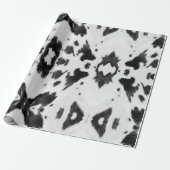 Papier Cadeau Agritourisme rustique Pays de l'Ouest Cowboy Vache (Déroulé)