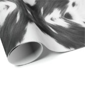 Papier Cadeau Agritourisme rustique Pays de l'Ouest Cowboy Vache (Coin rond)