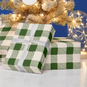 Papier Cadeau Agritourisme vert de blanc dessiné à la main de bu