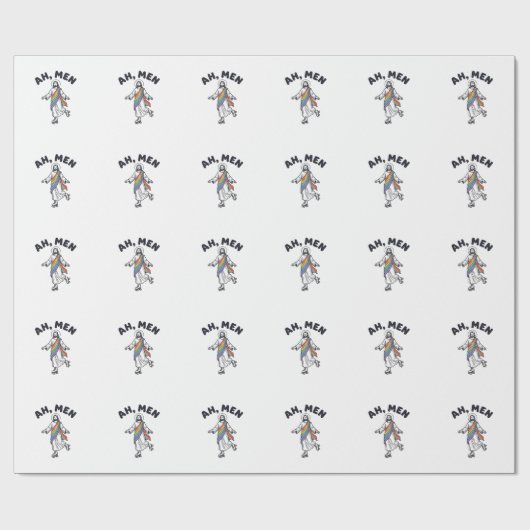 Papier Cadeau Ah Men Roller Skating Foi Vector Design_1 (Plat)