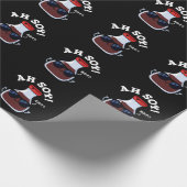 Papier Cadeau Ah Soy Funny Soy Sauce Pun Dark BG (Coin)