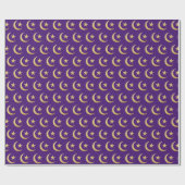Papier Cadeau Aïd du Ramadan violet et or (Plat)