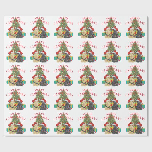 Papier Cadeau Aide de Santas (Plat)