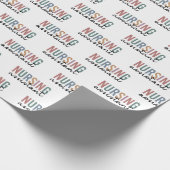 Papier Cadeau Aide en soins infirmiers rétro AIIC Aide en soins (Coin)