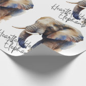 Papier Cadeau Aidez à garder les éléphants sauvages (Coin)