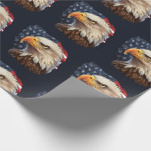 Papier Cadeau Aigle à drapeau américain (Coin)