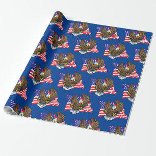 Papier Cadeau Aigle à tête blanche américaine