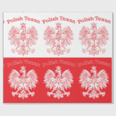 Papier Cadeau Aigle blanc texan polonais (Plat)