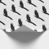 Papier Cadeau Aigle d'atterrissage noir et blanc (Coin)