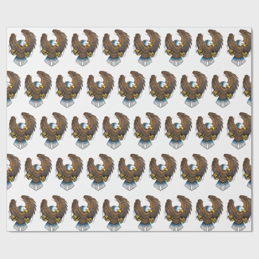 Papier Cadeau Aigle de Bald (Plat)