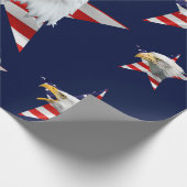 Papier Cadeau Aigle, Drapeau, Étoile unique (Coin)