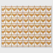 Papier Cadeau Aigle en bois (Plat)