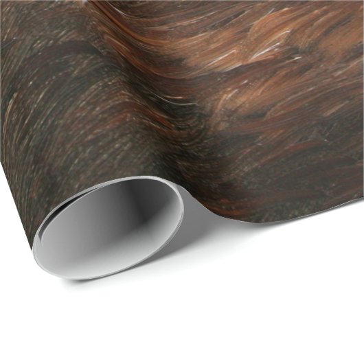 Papier Cadeau Aigle et drapeau américains (Coin rond)